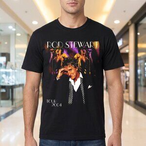 Rod Steward 2004 Concert Black Shirt Size L